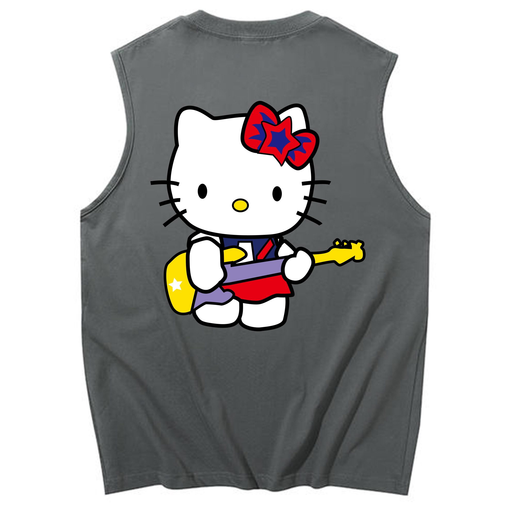 （画像用） Hello Kitty ハローキティ コットン100％タンクトップ（背面プリント）